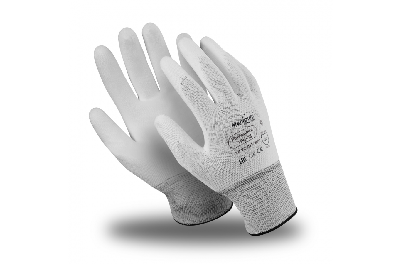 Перчатки Manipula Specialist® Микропол (нейлон+полиуретан), TPU-13/MG-