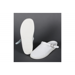 Сабо мужские нат.кожа ПВХ, белый