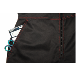 Костюм зимний Титан (тк.Смесовая,210) п/к, черный/красный