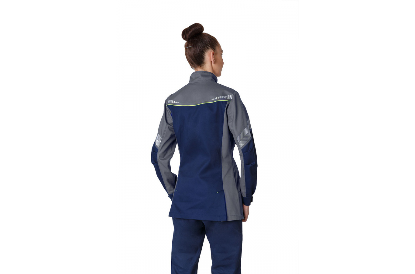 Куртка удлиненная женская PROFLINE SPECIALIST (тк.Протек,240), т.синий/серый
