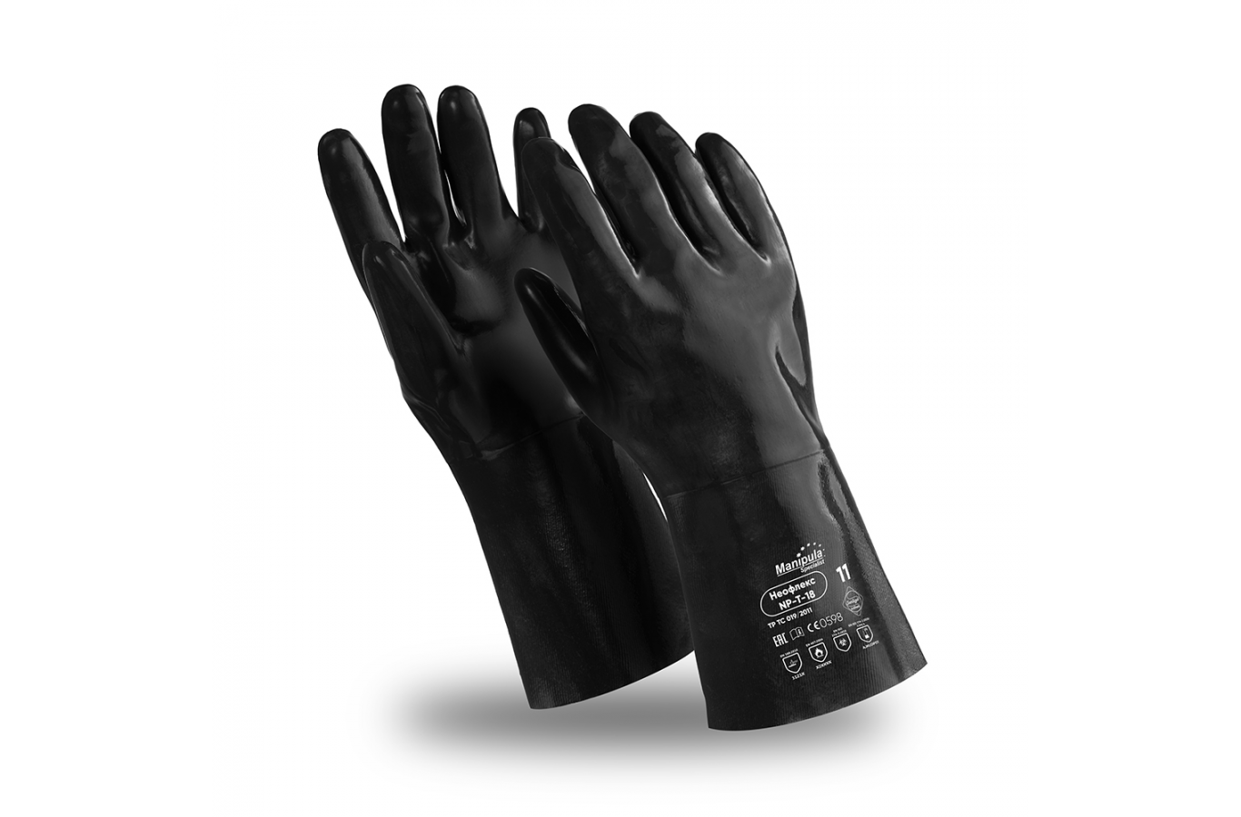 Перчатки Манипула™ Неофлекс (интерлок+неопрен 2,1мм), NP-T-18/CG-974