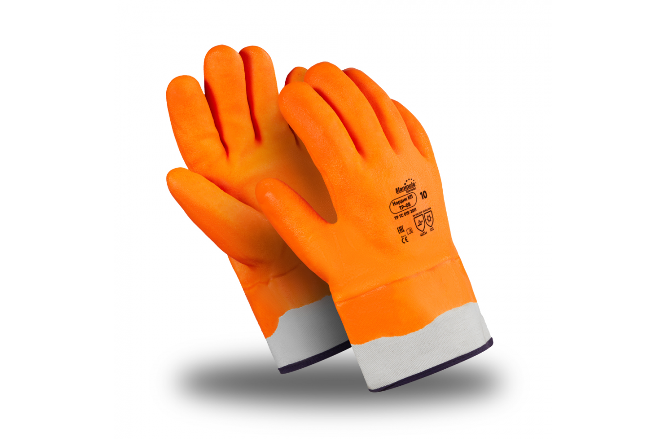 Перчатки Манипула™ Нордик КП (джерси+пенополиуретан+ПВХ), ТР-08/WG-785