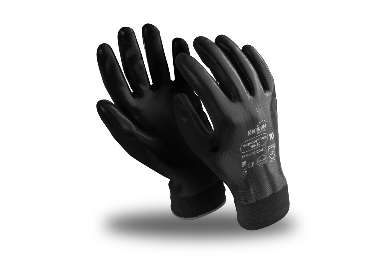 Перчатки Манипула™ Нитрософт Плюс (нейлон+нитрил), NI-80/MG-123