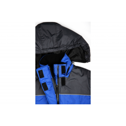 Куртка зимняя женская Снежана (тк.Дюспо), васильковый/т.серый