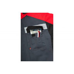 Костюм зимний Фаворит-Мега (тк.Протек, 240) п/к, черный/красный/серый