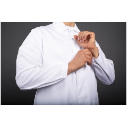 Халат мужской ХАССП-Премиум (тк.Салюс,210), белый