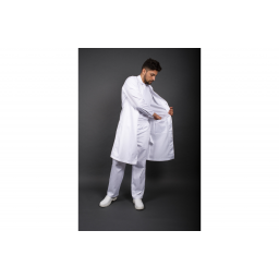 Халат мужской ХАССП-Премиум (тк.Салюс,210), белый