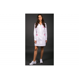 Халат женский Ирис (тк.ТиСи), белый/розовый