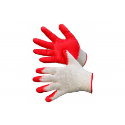 Перчатки трикотажные х/б с одинарным латексным покрытием