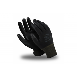 Перчатки Манипула™ Микропол (черный нейлон+п/у), TPU-12/MG-161