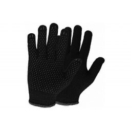 Перчатки 10кл. полушерстяные двойные с ПВХ ТОЧКА (105гр.)