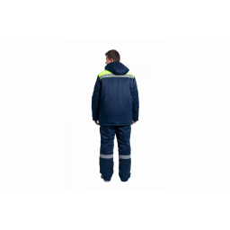 Куртка зимняя Эксперт-Люкс NEW (тк.Смесовая,210), т.синий/лимонный