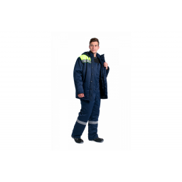 Куртка зимняя Эксперт-Люкс NEW (тк.Смесовая,210), т.синий/лимонный