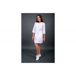 Халат женский Орхидея (тк.ТиСи), белый