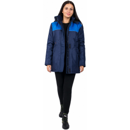 Куртка зимняя женская Снежана (тк.Таслан), т.синий/васильковый