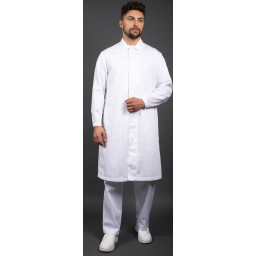 Халат мужской ХАССП-Премиум (тк.Оптима,160), белый