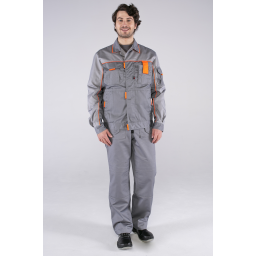 Костюм Союз-Профессионал-2 (тк.Балтекс,240) п/к, серый/св.серый/оранже