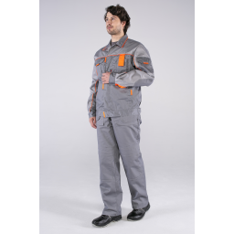 Костюм Союз-Профессионал-2 (тк.Балтекс,240) п/к, серый/св.серый/оранже