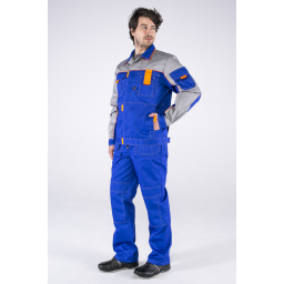 Костюм Союз-Профессионал-2 (тк.Балтекс,240) п/к, васильковый/св.серый/