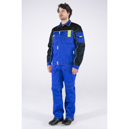 Костюм Союз-Профессионал-2 (тк.Балтекс,240) п/к, васильковый/черный/ли