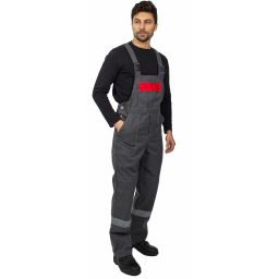 Костюм Липецк СОП (тк.Смесовая,260) п/к, т.серый-меланж/красный