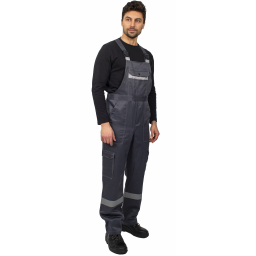 Костюм Титан СОП с капюшоном (тк.Смесовая,210) п/к, т.серый/св.серый