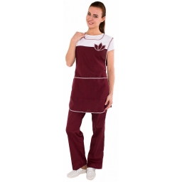 Фартук-сарафан Цветок (тк.Габардин), бордовый