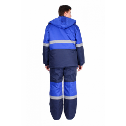 Костюм зимний Профи-Норд (тк.Смесовая,250) п/к, т.синий/васильковый