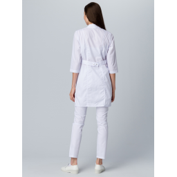 Халат Симпл-001 (тк.Смесовая,120) MedLine, белый