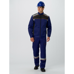 Костюм Практик СОП (тк.Смесовая,210) п/к, т.синий/черный