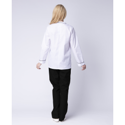 Костюм женский повара Гурман (тк.ТиСи), белый/черный