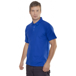 Рубашка-Поло NEW (тк.Трикотаж,205), васильковый