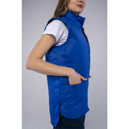 Жилет утепленный Универсальный (Смесовая, 210), васильковый