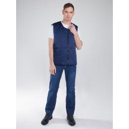 Жилет утепленный База (тк.Смесовая,210), т.синий