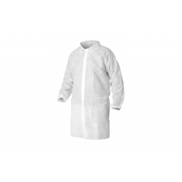 Халат смотровой из спанбонда на липучках 30 гр/м2 белый