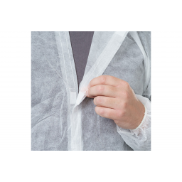 Халат смотровой из спанбонда на липучках 30 гр/м2 белый