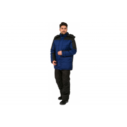 Куртка зимняя Европа (тк.Дюспо), т.синий/черный