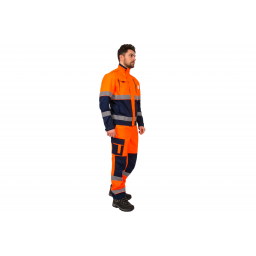 Костюм дорожник Сигнал-1 (тк.Балтекс,210) брюки, оранжевый/т.синий