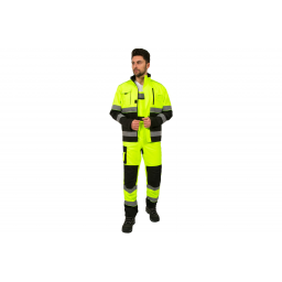 Костюм дорожник Сигнал-2 (тк.Балтекс,210) п/к, лимонный/черный