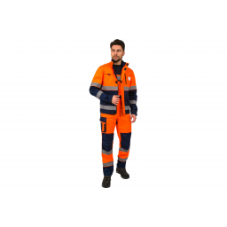 Костюм дорожник Сигнал-2 (тк.Балтекс,210) п/к, оранжевый/т.синий