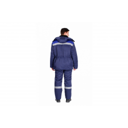 Костюм зимний Труженик-Ультра (тк.Смесовая,210) брюки, т.синий/васильковый