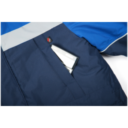 Костюм зимний Сибер Виндстоп СОП (тк.Таслан) п/к, т.синий/васильковый