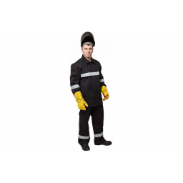 Костюм сварщика WORKER 3 кл.защиты (тк.100% хб,500) КСв №124 W, черный