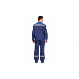 Костюм Труженик-2 СОП (тк.Смесовая,210) п/к, т.синий/васильковый