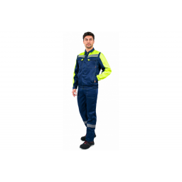 Костюм Сфера NEW (тк.Смесовая,210) п/к, т.синий/лимонный